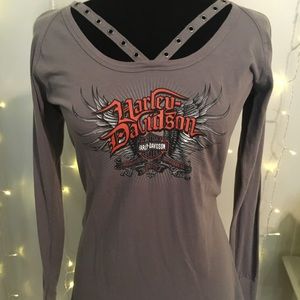 Harley Davidson women’s top Size large